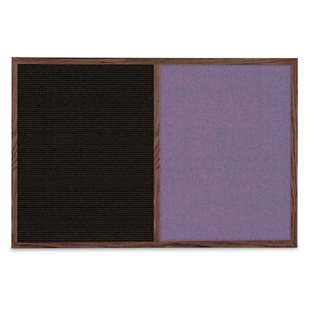 United Visual Products Slim Style Indoor Enclosed Corkboard, 30 UV503SCH-BLACK-CLOUD